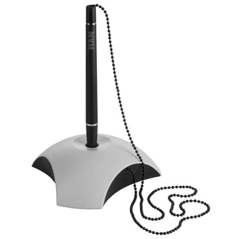 Kugelschreiberständer grau/schwarz HAN 1751-31 mit Kette