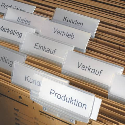 Einsteckschild 4Bl, weiß SIGEL LP725 180St