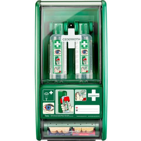 Augenspülstation inkl.2x500ml Flasche CEDERROTH 721500