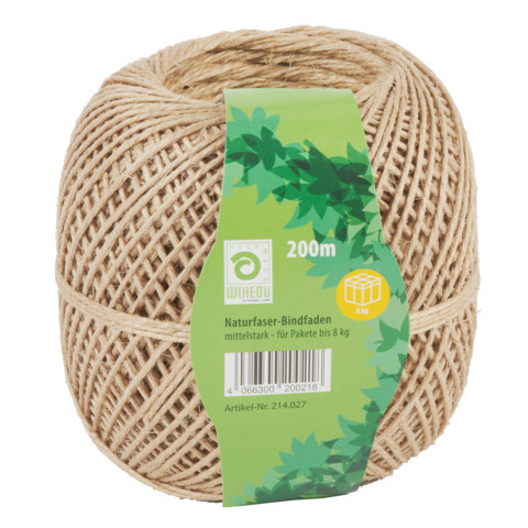 Naturfaserbindfaden 200m 500g WIHEDÜ 214.027 2/1.0 1,5mm