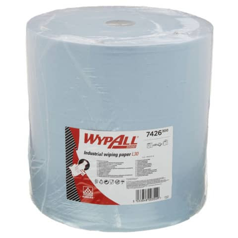Wischtuch Rolle L30 blau WYPALL 7426 3-lagig