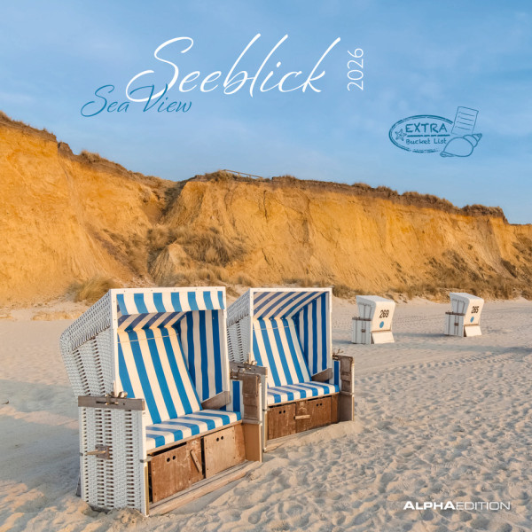 Bildkalender Seeblick, 30 x 60 cm, 1M/1S ALPHA 160184