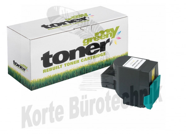 my green toner Toner-Kartusche gelb HC plus (160813) ersetzt C544X1YG