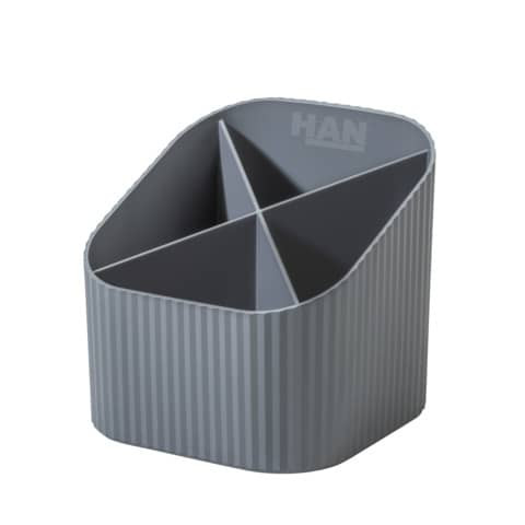 Schreibköcher 4 Fächer grau HAN 17248-18 Karma