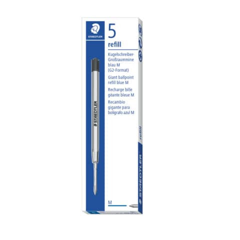 Kugelschreibermine G2 M blau STAEDTLER 458M-3 Grossraum