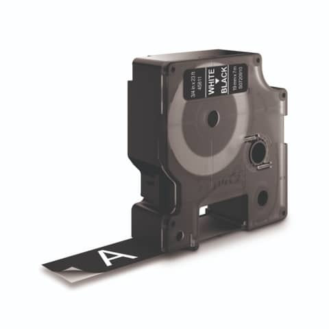 Schriftband 19mmx7m weiß/schwarz DYMO S0720910 45811
