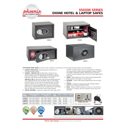 Hoteltresor DIONE SS0301E PHOENIX SS0301E