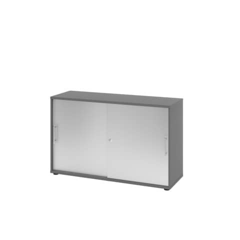 Schiebetürenschrank Graphit/Silber HAMMERBACHER V1752S/G/S/RE
