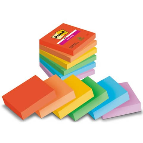 Haftnotizblock Playful 6x90BL sortiert POST-IT 654-6SS-PLAY 76x76mm