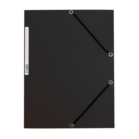 Gummizugmappe Karton schwarz Q-CONNECT KF02169