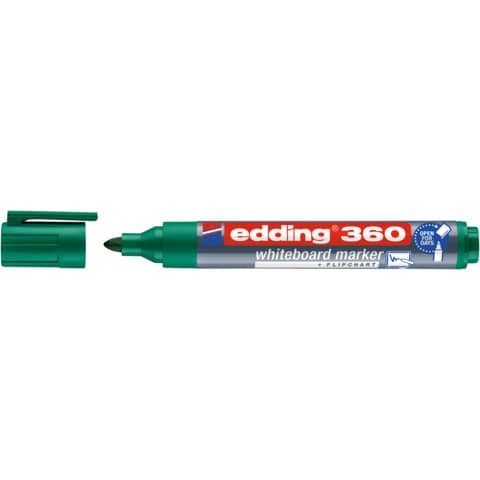Boardmarker 1,5 - 3 mm grün EDDING 4-360004 cap off