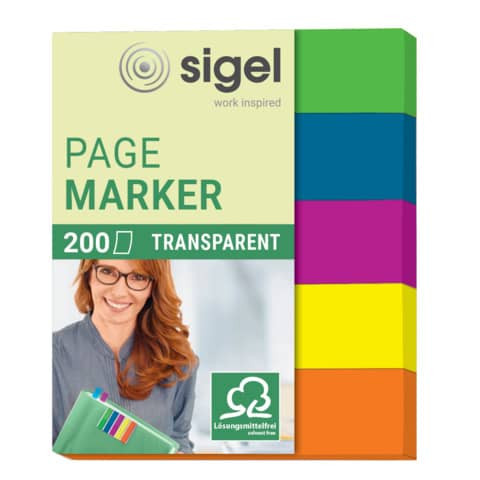 Haftmarker 60x50mm sortiert SIGEL HN615 Film 200BL