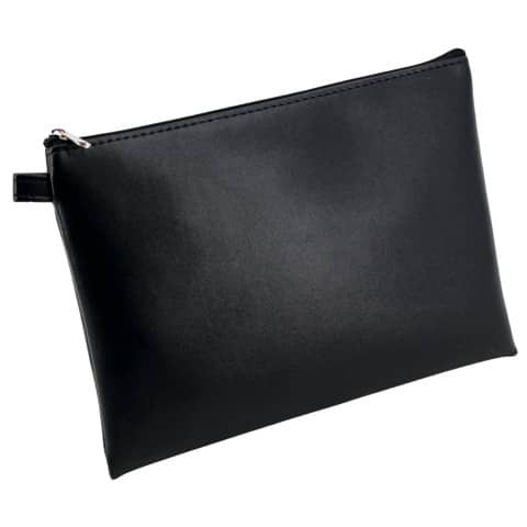 Mehrwegbeutel 23x16cm schwarz ALASSIO 42231 Lederimitat