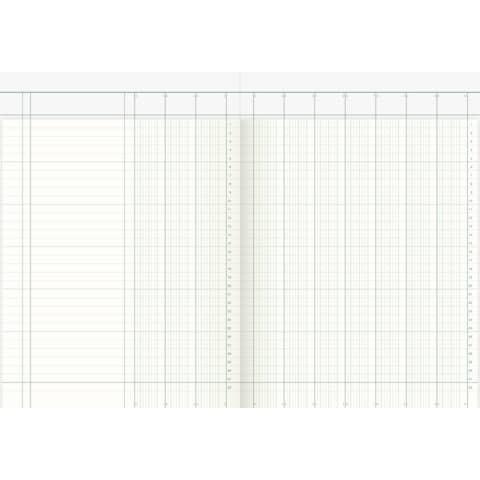 Spaltenbuch A4 40Bl 10Spalten K+E 8611601Kart.Kopf 7110K40KL