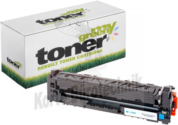 my green toner Toner-Kartusche cyan HC (134777) ersetzt 201X, 045H