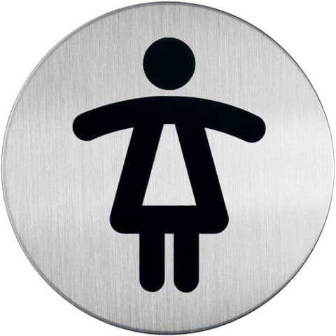 Hinweisschild WC Damen DURABLE 4904 23 D83mm