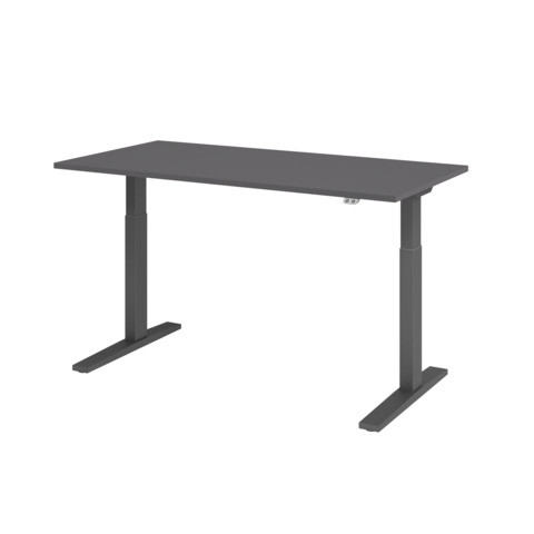 Schreibtisch elektr.höh graphit/graphit HAMMERBACHER VXMKA16/G/G 160x80cm