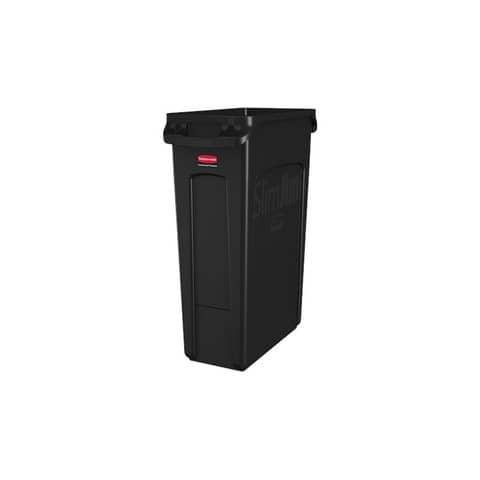 Slim Jim® mit Luftkanälen, 87 l, schwarz RUBBERMAID FG354060BLA