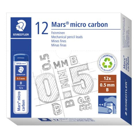 Feinmine Mars micro 0.5mm B STAEDTLER 250 05-B 12St