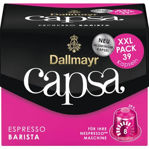 Kaffeekapseln Capsa Espresso Barista DALLMAYR 3543486001 39 Kapseln à 5,6g