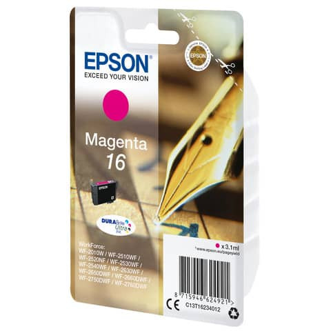 Inkjetpatrone Nr. 16 magenta EPSON C13T16234012 3,1ml