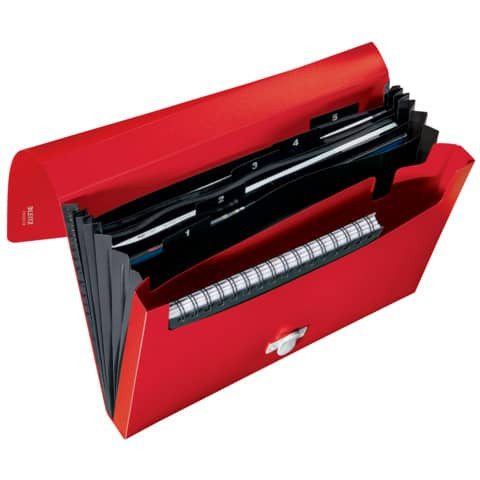 Fächermappe Recycle A4 PP rot LEITZ 4624-00-25