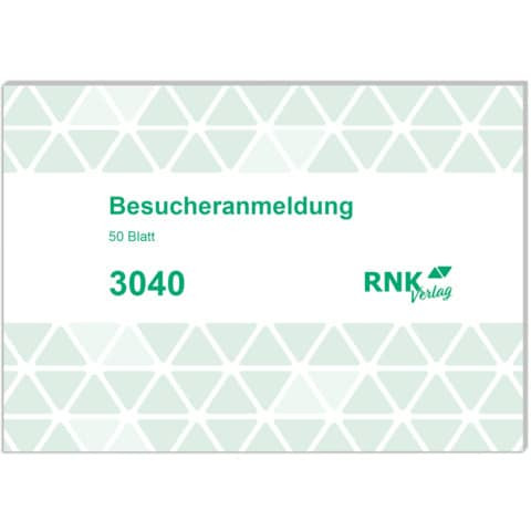 Besucheranmeldeblock A6 RNK 3040 50BL
