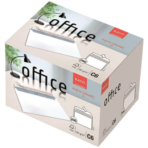 Briefhülle C6 Hk weiß ELCO 74531.12 Office 80g 200St