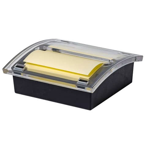 Haftnotiz Dispenser Z-Notes schw./transp Q-CONNECT KF11398 76x76mm