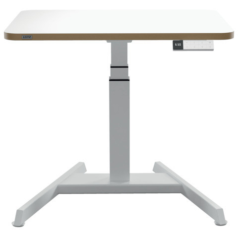 Schreibtisch Ergo elektrisch weiß LEITZ 6534-00 01 höhenstellbar
