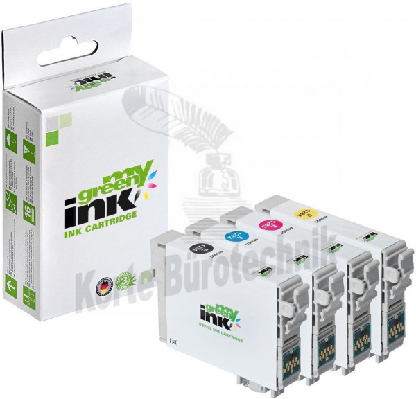 my green ink Tintenpatrone gelb, cyan, magenta, schwarz (121340) ersetzt T1281, T1282, T1284, T1283