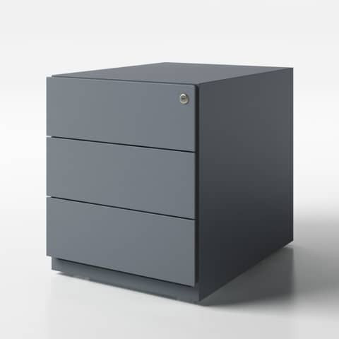 Rollcontainer 3 Laden anthrazit BISLEY NWA59M7SSS634 42x50x57cm