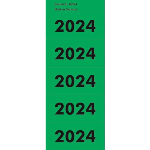 Inhaltsschildchen 2024 grün Z-Products 06224 100St