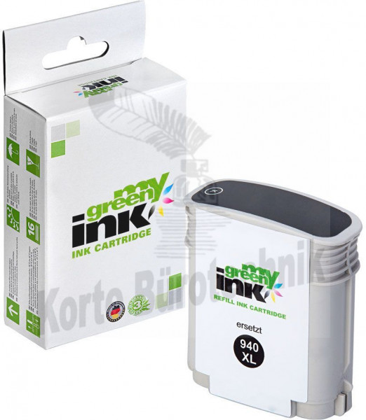 my green ink Tintenpatrone schwarz HC (131912) ersetzt 940XL