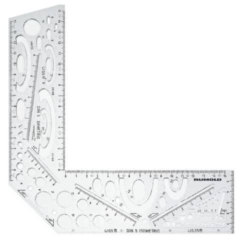 Perspektiveck glasklar RUMOLD 354110 unzerbrechl.