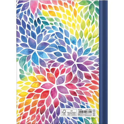 Notizbuch A4 Aquarell RNK 46771 96BL blanco
