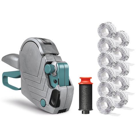 Handauszeichnungsgerät 1-zeilig grau-pet METO 30012298 S822 22x12mm