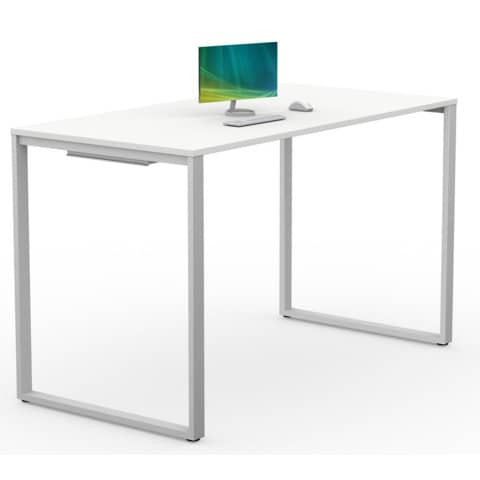 Tisch 180x110x90cm weiß/silber WNSK23NNNZ-BICZ+NBQ6N0SN-AL