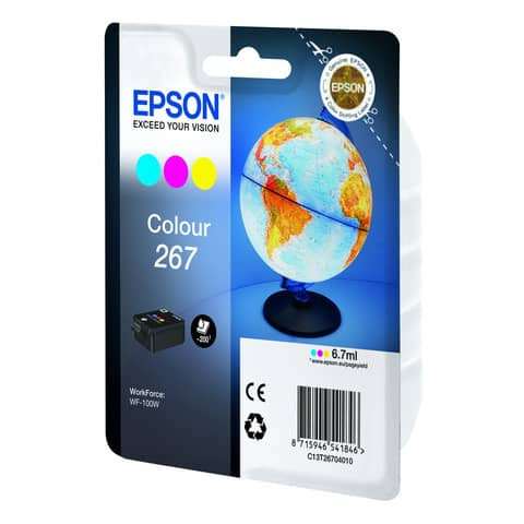 Original Epson Tintenpatrone color (C13T26704010,T267040,267,T2670,T26704010)