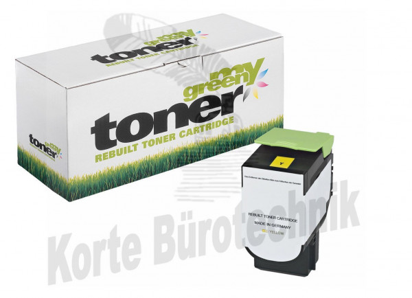 my green toner Toner-Kit gelb HC plus + (161537) ersetzt 802XY