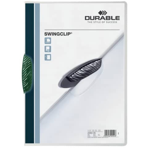 Klemmmappe Swingclip A4 grün DURABLE 2260 05 30BL