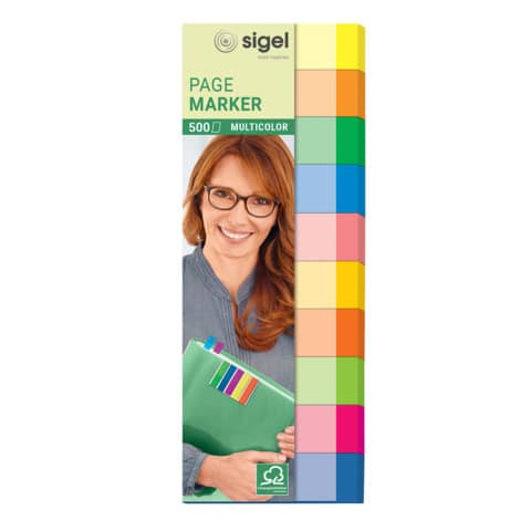 Haftmarker sort, SIGEL HN682 Multicolor