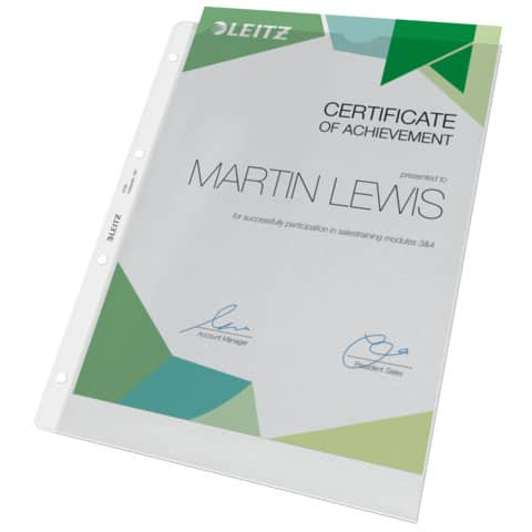 Prospekthülle A4 genarbt LEITZ 4720-00-03