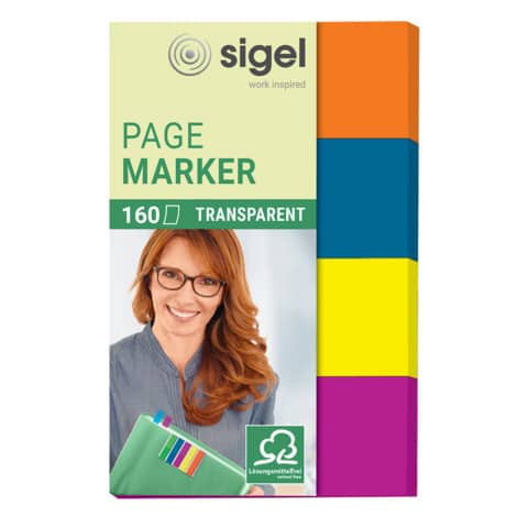 Haftmarker 80x50mm sortiert SIGEL HN614 Film 160BL