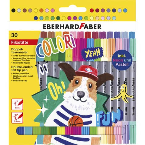 Faserschreiberetui 30ST Colori sortiert EBERHARD FABER 550030