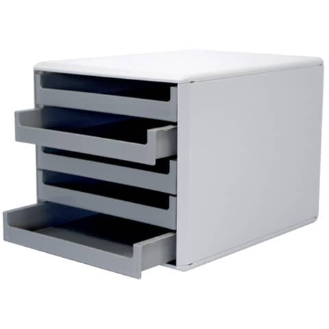 Schubladenbox 5 Laden hellgr./dunkelgr. M+M 30050910