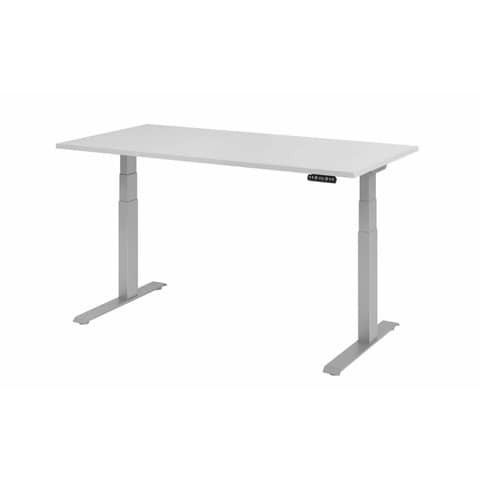 Schreibtisch elekt.höhenv. grau/silber MONT.VXDKB16/5/S 160x80cm