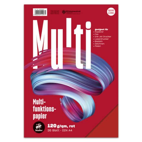 Kopierpapier A4 120g 35BL rot STAUFEN STYLE 734051297 Multifunktion