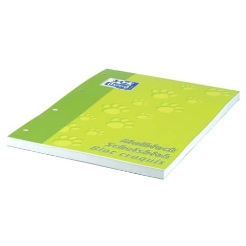 Malblock A4 100BL blanko gelocht OXFORD 400073853 Schule