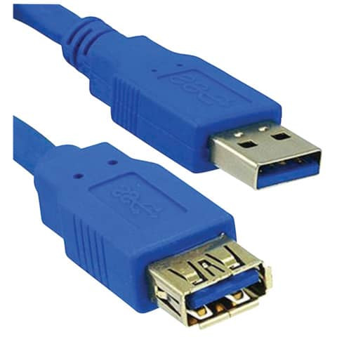 USB-Verlängerungskabel 1,8 m USB 3.0, blau